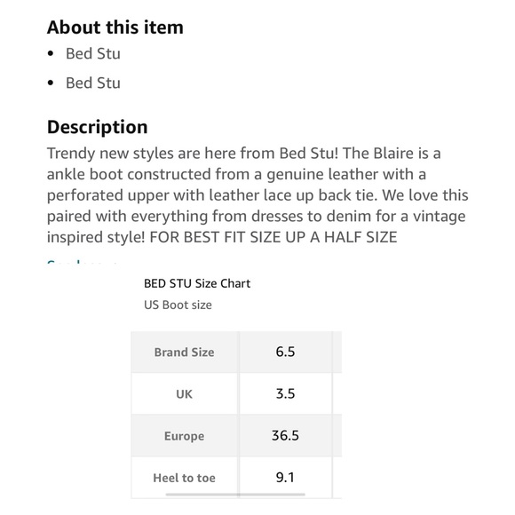 Bed Stu Blaire Boots Women’s size 6.5 - Picture 3 of 13